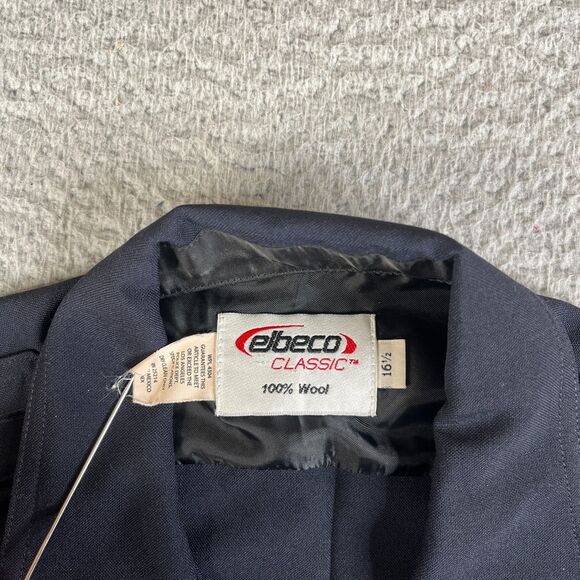 Elbeco Shirt Men 16 1/2 Blue 100% Wool Police Tactical Uniform Detective Work - Picture 3 of 10